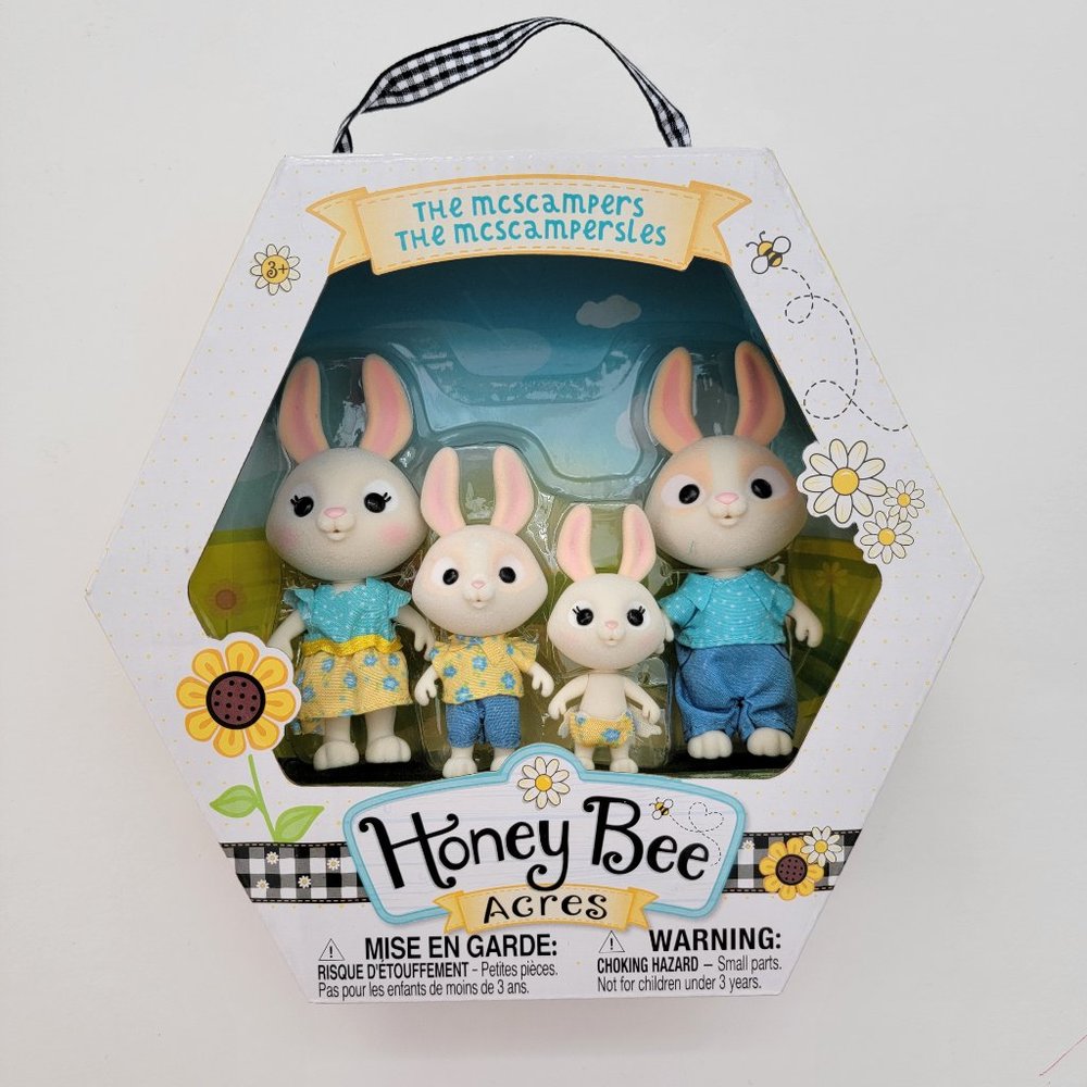 Honey Bee Acres The McScampers Rabbit Family - brand new